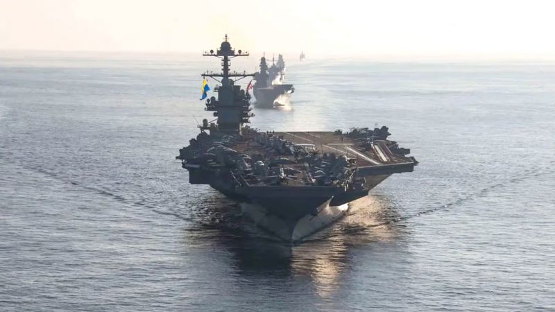Estados Unidos envía al portaaviones más grande del mundo al Caribe
